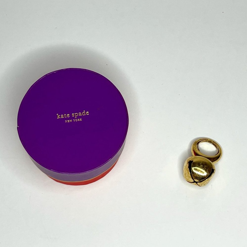 Kate Spade Jingle Bell Adjustable Ring Gold